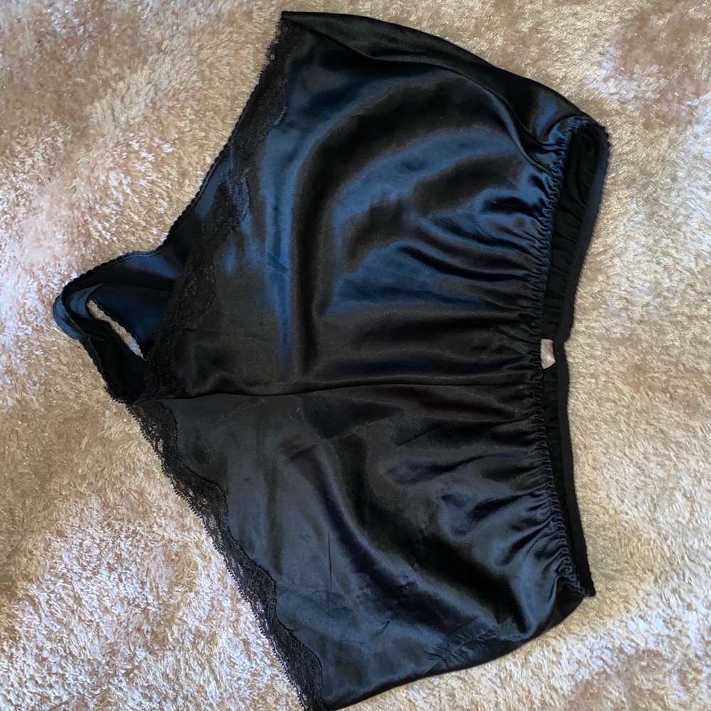 Black Silky Shorts
